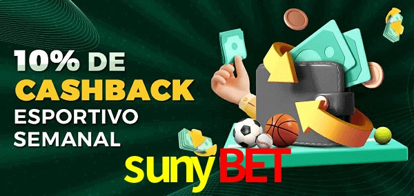 10% de bônus de cashback na sunybet