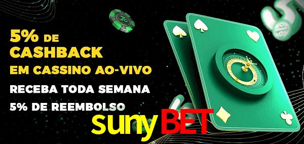 Promoções do cassino ao Vivo sunybet